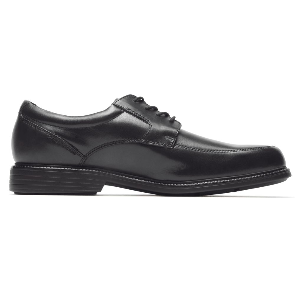 Rockport Canada Charles Road Apron Toe - Mens Oxfords Black (DAK875319)